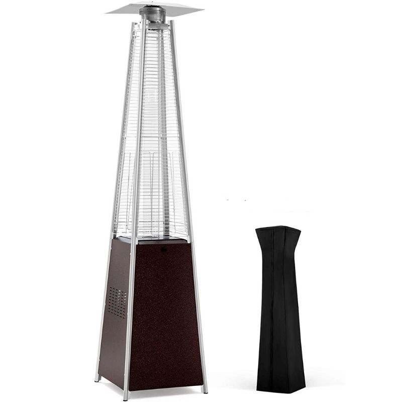 Luminesce Outdoor Propane Pyramid Patio Heater Fire Pit Heat Lamp
