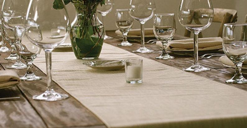 Faux Burlap Table Runner Set of 4