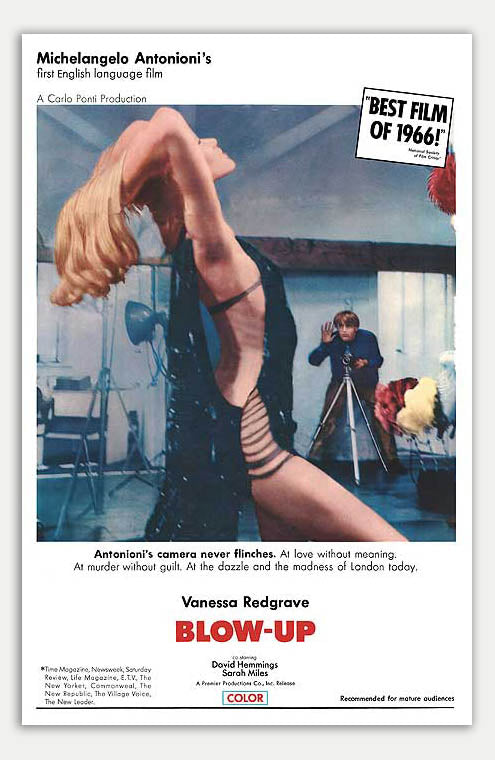 Blow Up - 11 x 17 Movie Poster (1966 Reprint)