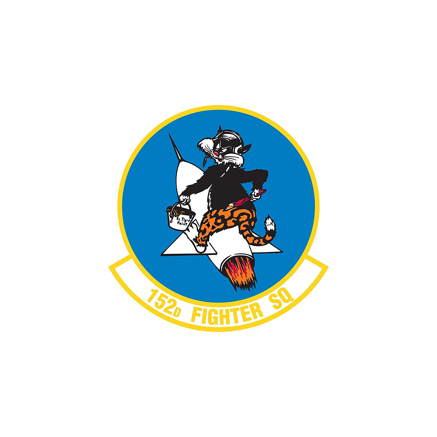 152nd Fighter Squadron - Patch Vinyl Decal - Multiple Sizes Available