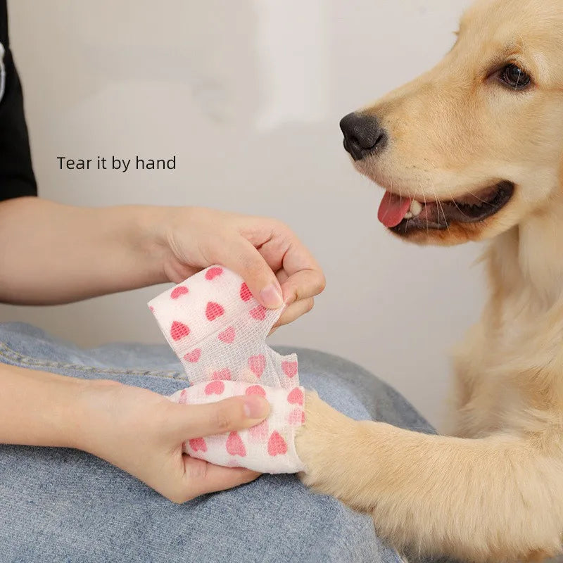 Pet-Friendly Self-Adhesive Bandage for Dogs Outdoor Activities
