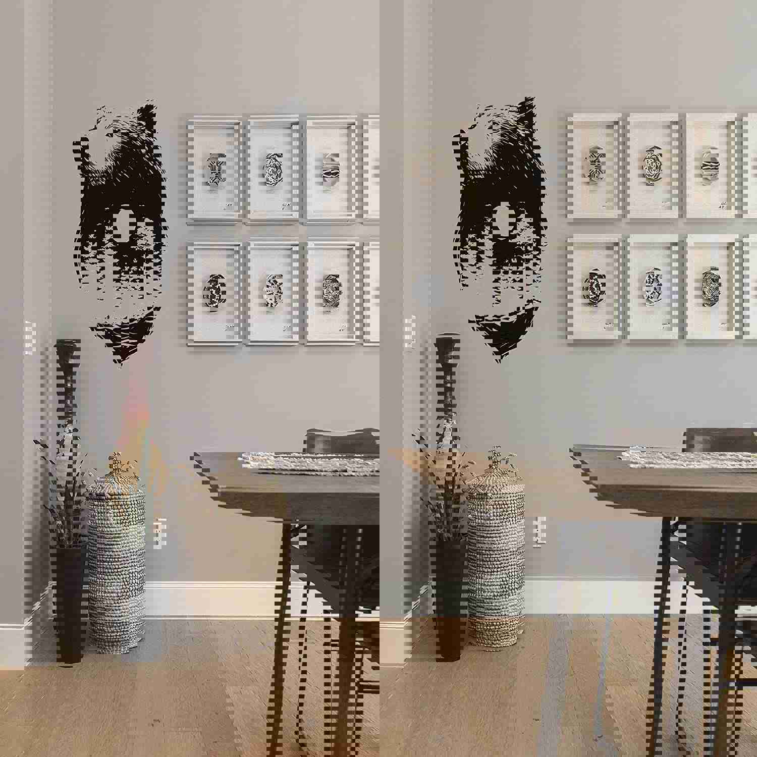 Animal Life Quote Vinyl Wall Sticker Decal - Lake Bear Silhouette