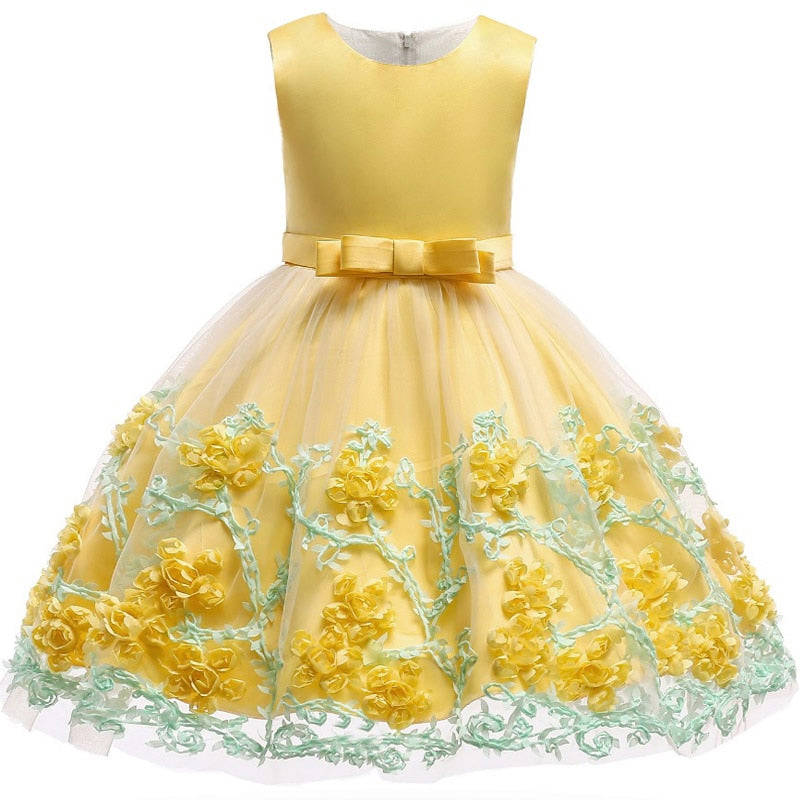 Baby Girls Princess Tutu Party Dress - Elegant Lace Summer Dress for Kids