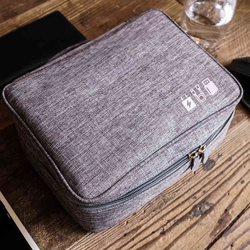 Waterproof Universal Electronics Cable Organizer Bag for Travel Accessories