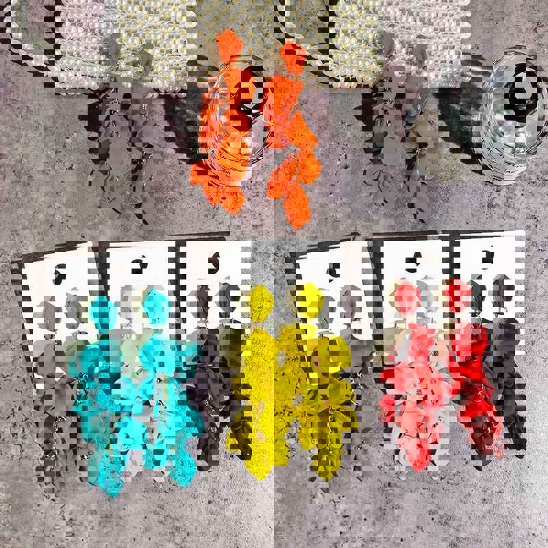 2022 Korea Exaggerated Rose Petals Earrings for Women - 5 Colors Beach Party Jewelry Gift