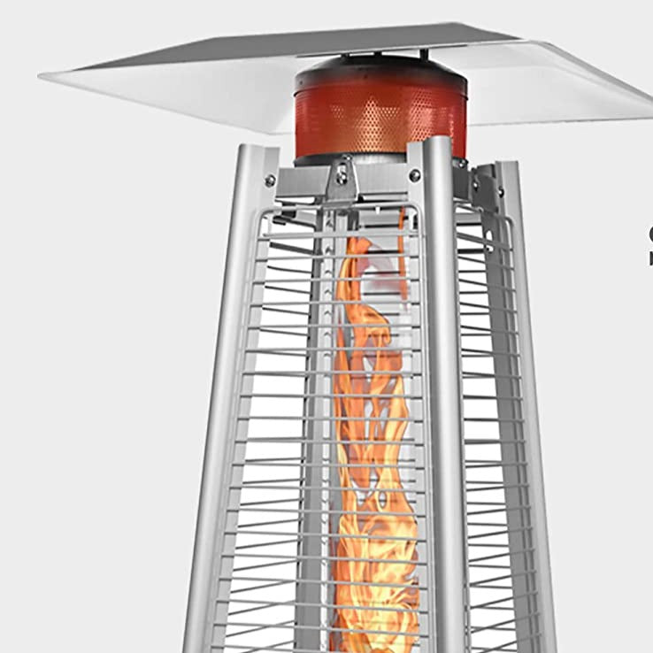 Luminesce Outdoor Propane Pyramid Patio Heater Fire Pit Heat Lamp