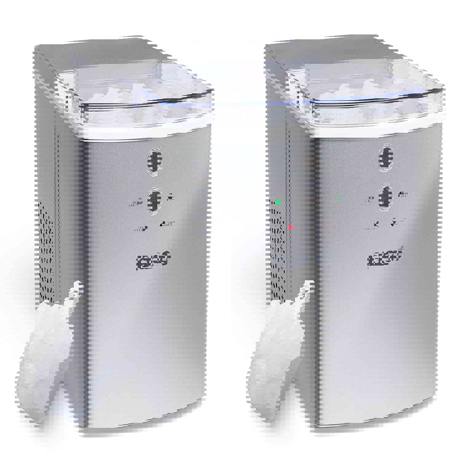 IGLICEB33SL Premium Countertop Ice Maker Machine, Portable, 33 Lbs./24 Hrs., Silver