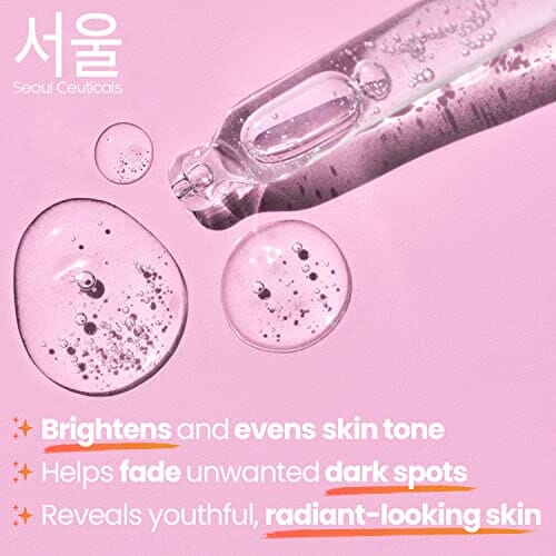 Korean Skin Care Kojic Acid Serum with Alpha Arbutin - Dark Spot Remover for Glowing Skin