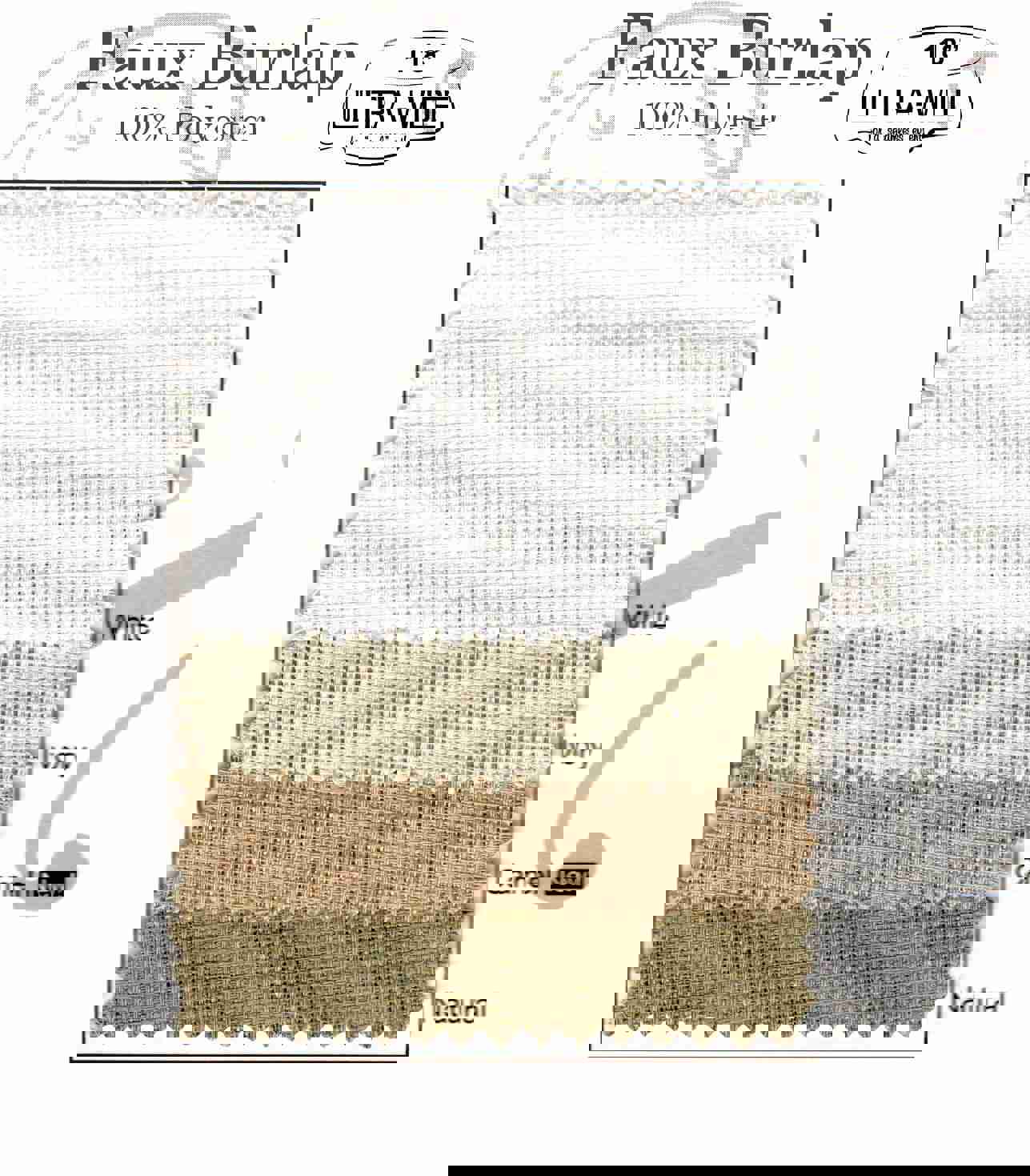 Faux Burlap Table Runner Set of 4