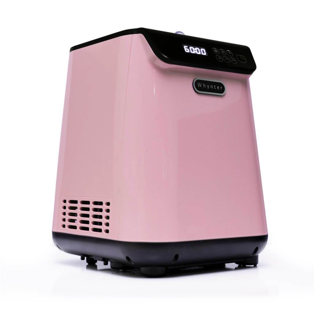 Whynter 1.28 Quart Compact Upright Automatic Ice Cream Maker with Stainless Steel Bowl - Limited Black Pink Edition