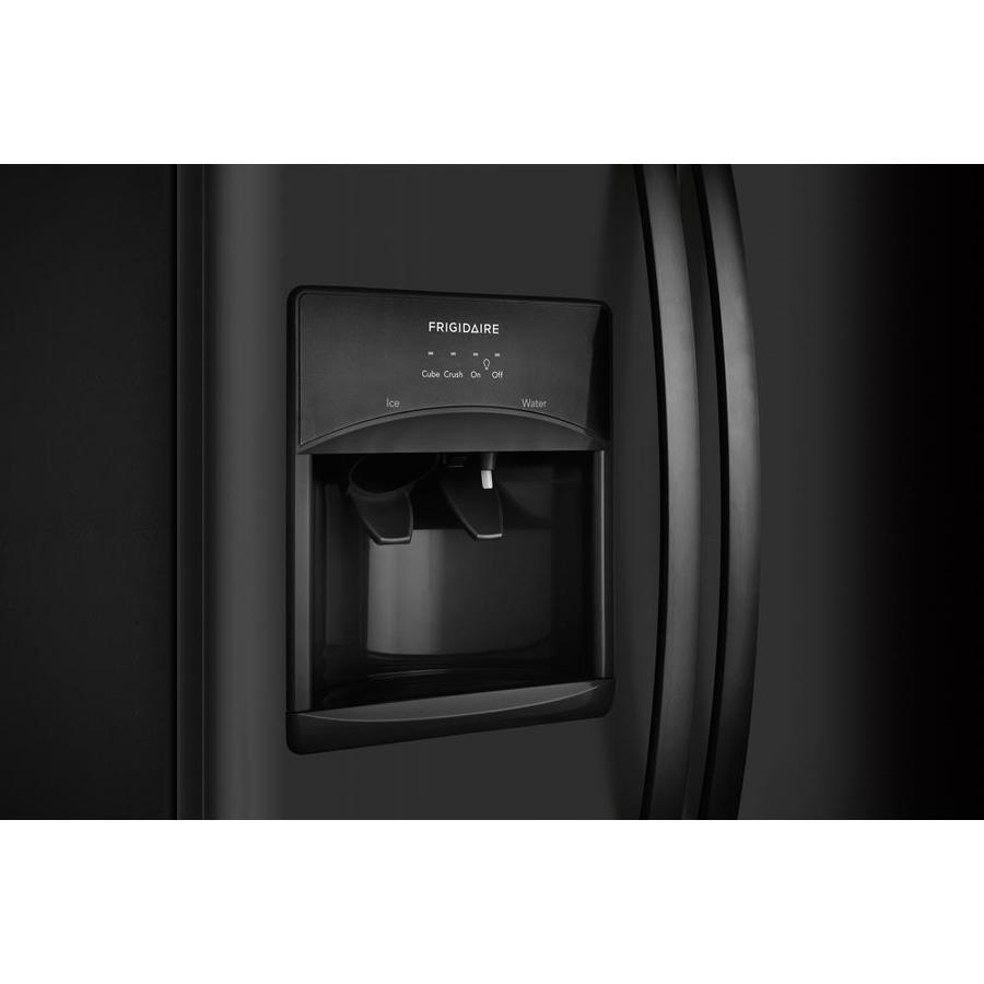 Frigidaire 25.5-cu ft Side-by-Side Refrigerator with Ice Maker (Black)