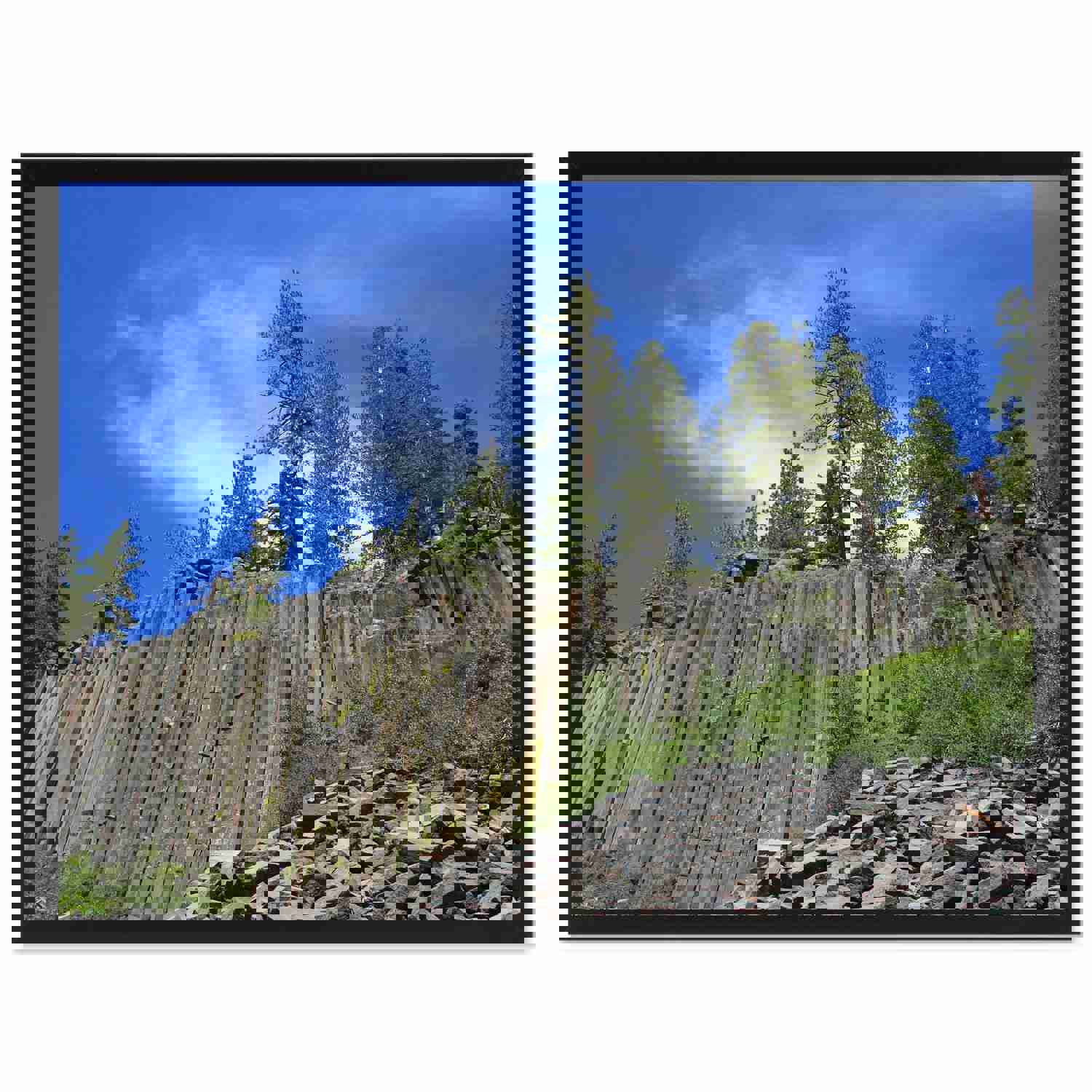 Devil Postpile National Monument Landscape Photo Canvas Print - Home Décor Wall Art Gift