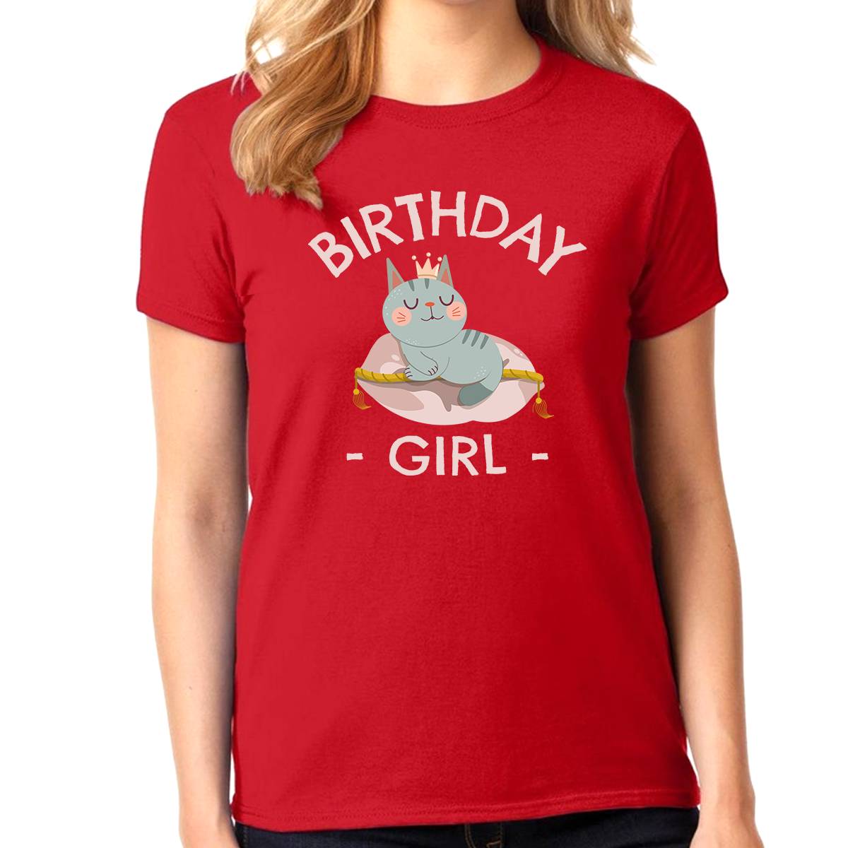 Birthday Girl Shirt for Toddlers - Cute Kitten Design