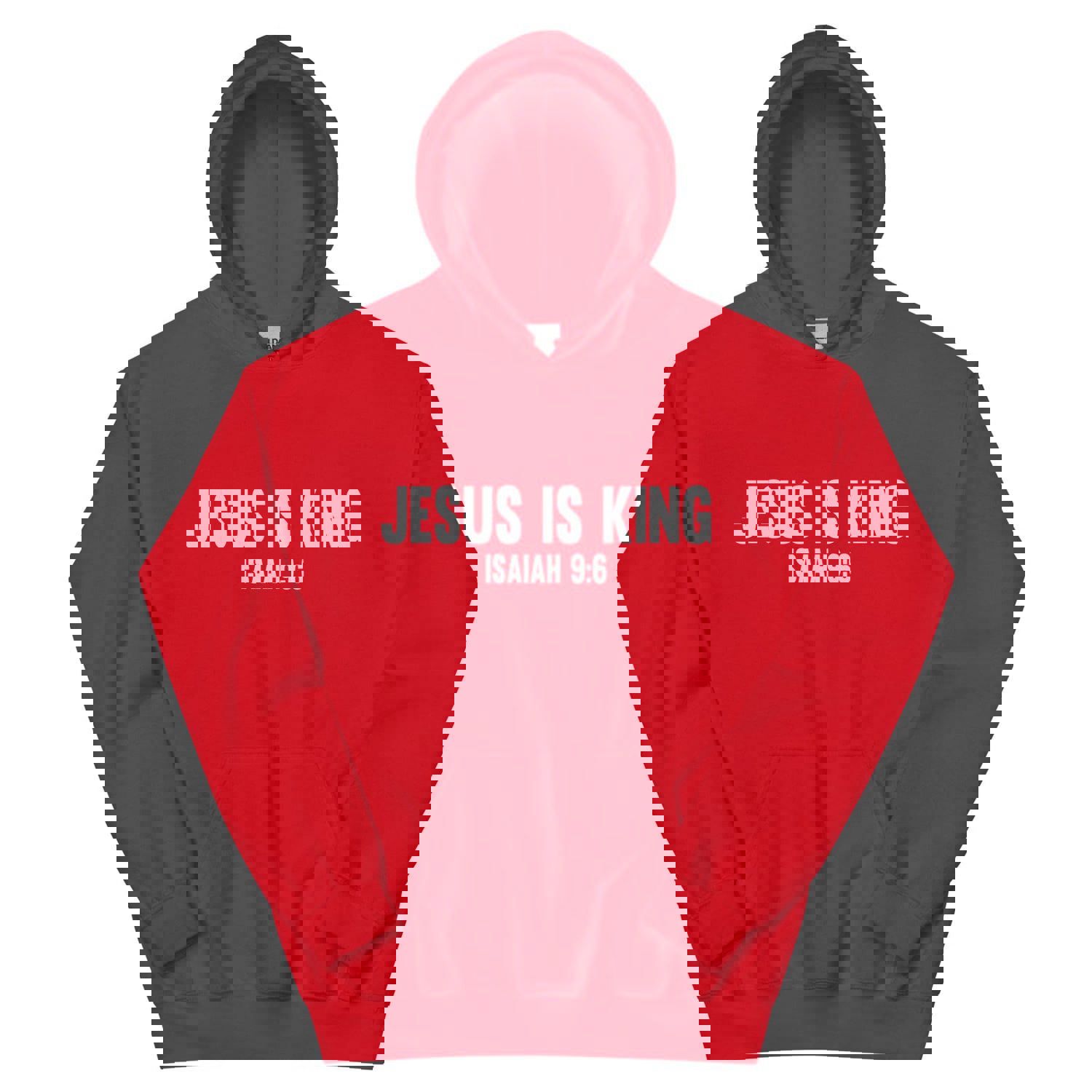F&H Christian Jesus Is King Mens Hoodie - Soft, Stylish & Cozy