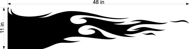 Racing Flames Auto Truck Boat Car Stickers Decals Side Sets EZ184 - High Gloss Vinyl Flame Decals