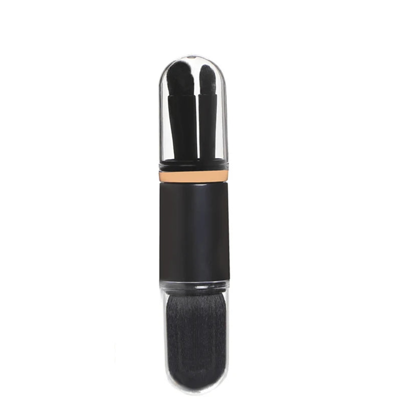 4Pcs/Set 4 In 1 Telescopic Makeup Brush Portable Travel Makeup Brushes Set