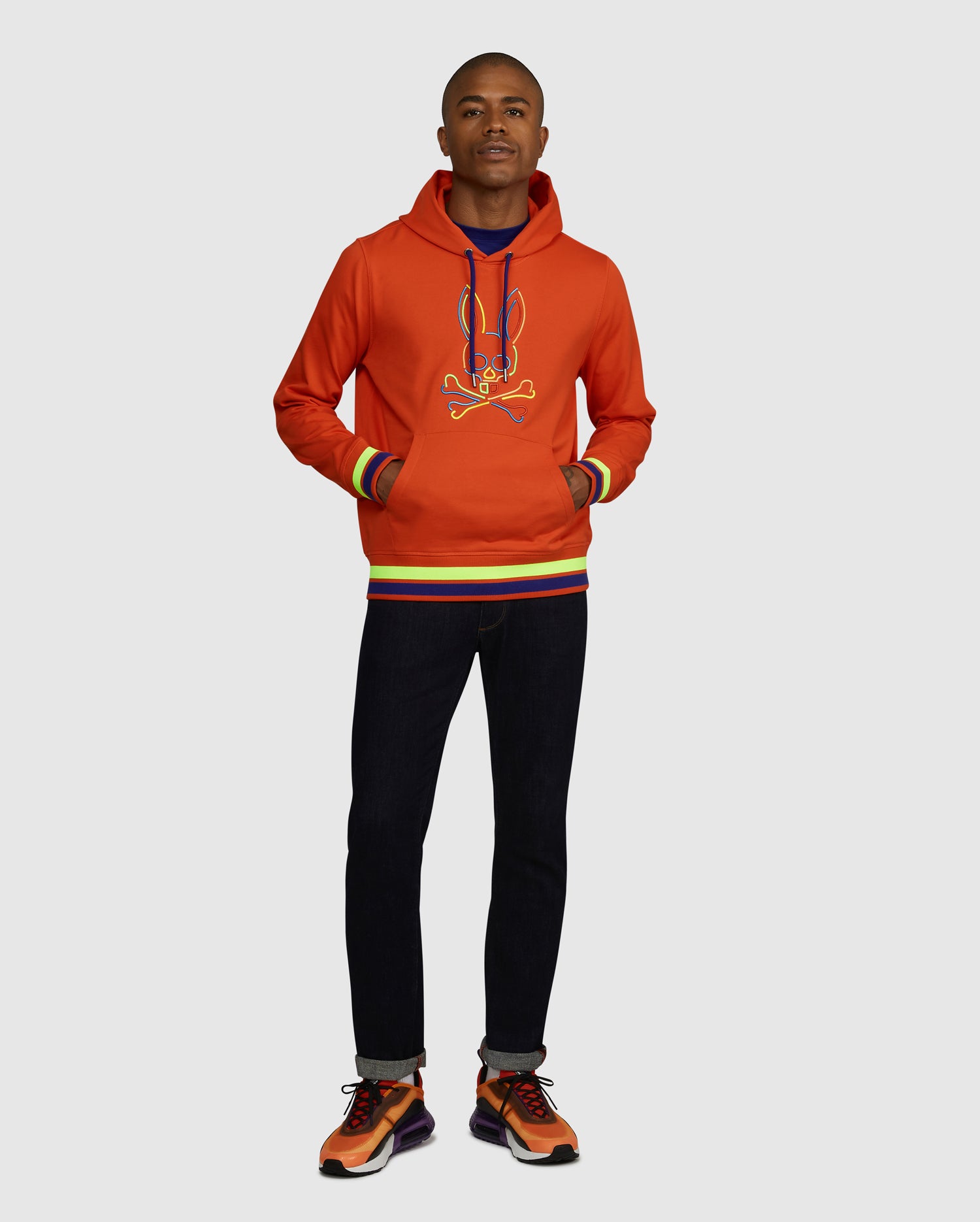 Psycho Bunny Hoodie - Barbon Neon Glow