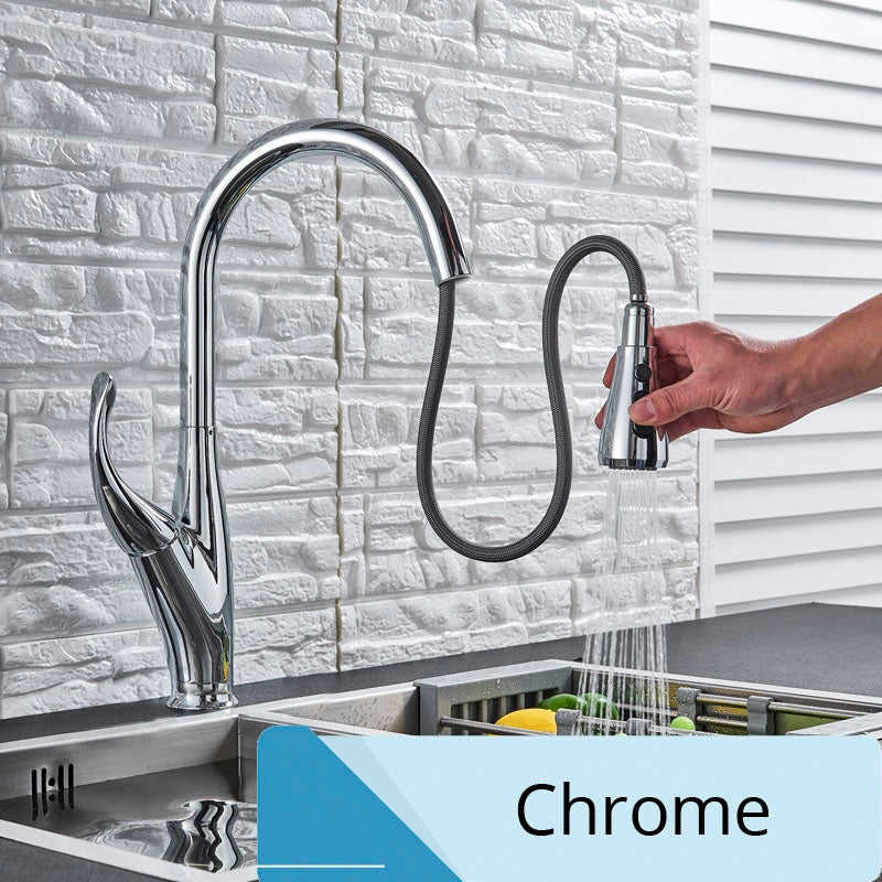 MIRODEMI® Single Handle Pull Out Stream Spray Kitchen Spout