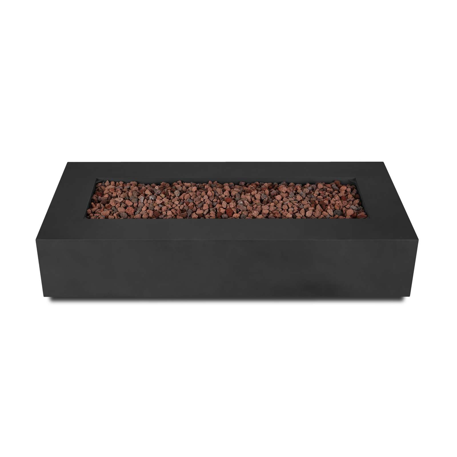 Real Flame Aegean 70 Rectangle Propane or Natural Gas Fire Pit Table | C9814LP-BLK