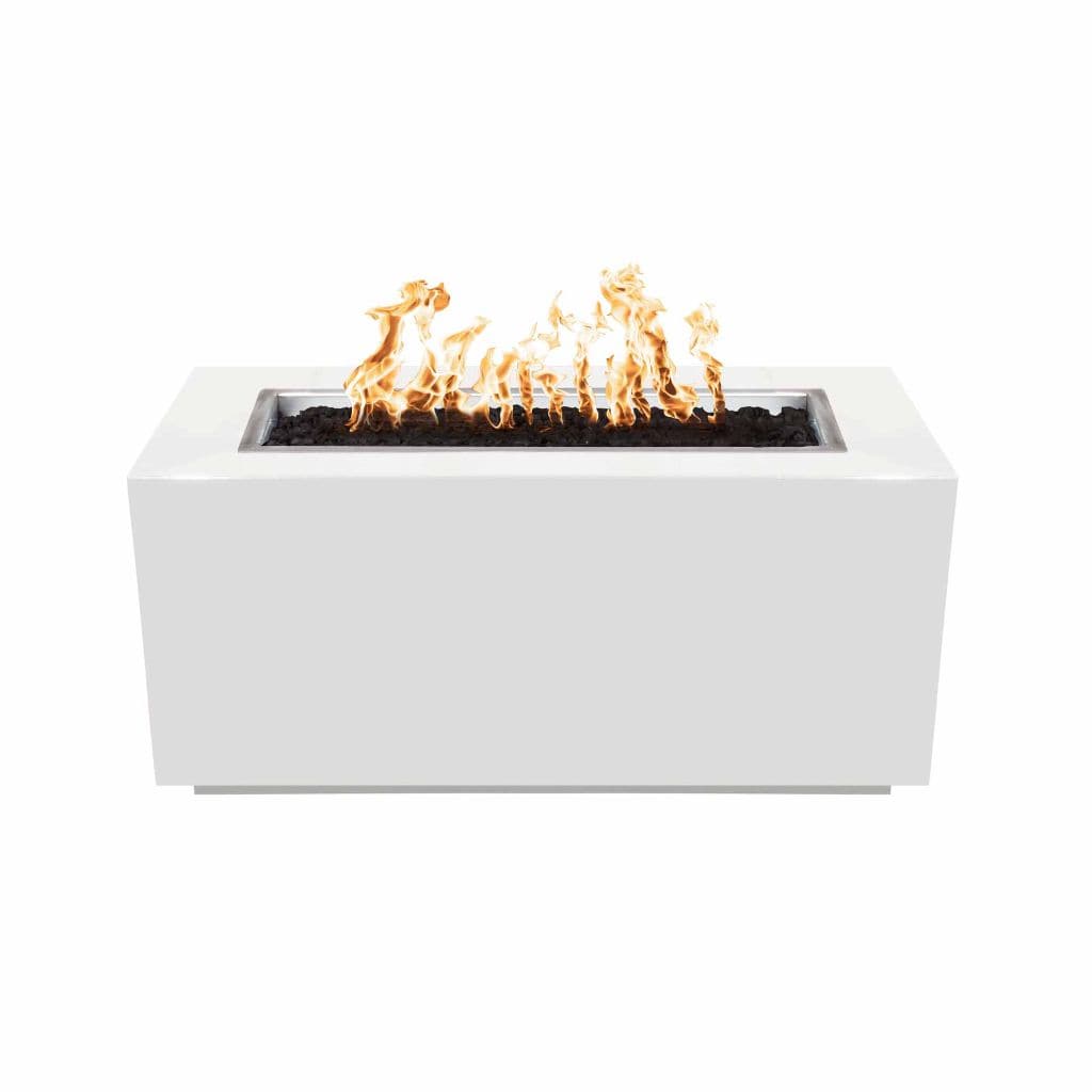 The Outdoor Plus 84 Pismo Powder Coated Steel Rectangle Fire Pit Table