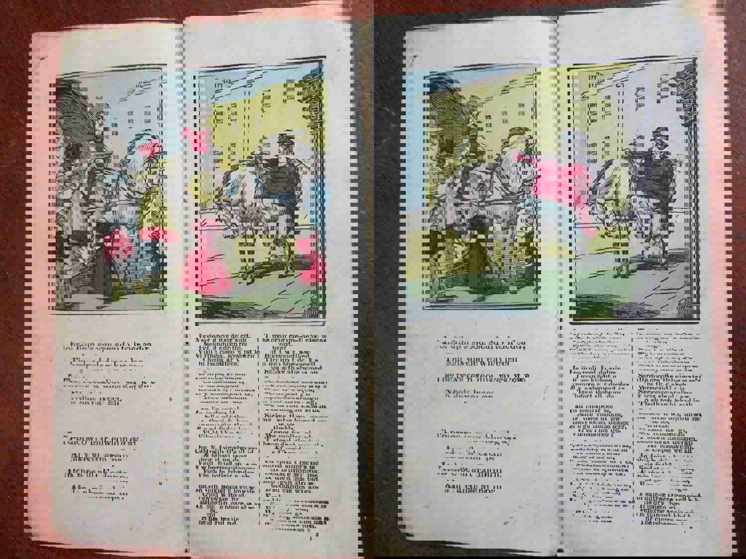 Antique History of John Gilpin 1863-9 McLoughlin Bros. Hand Colored Juvenile Chap Book