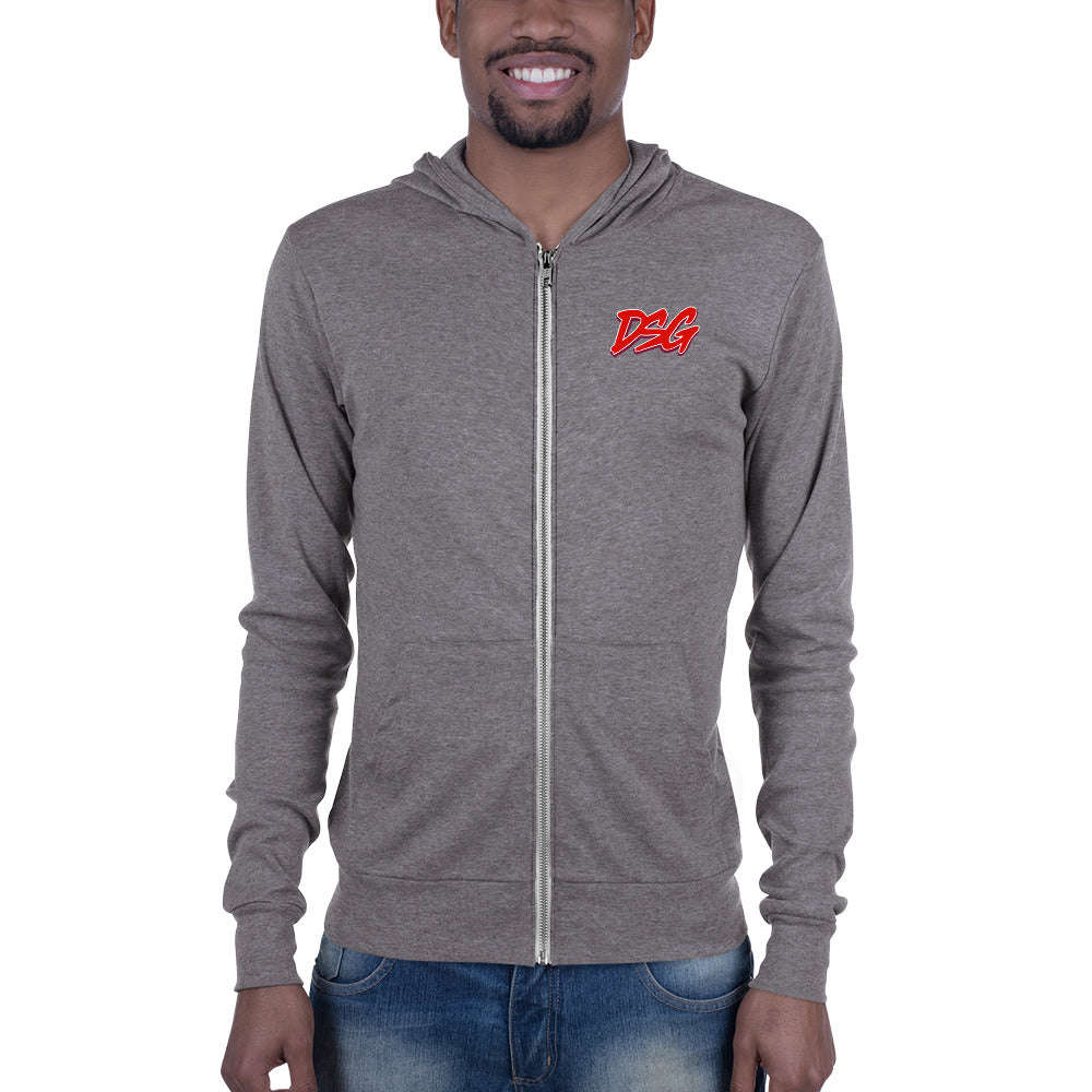 S-DSG ZIP UP HOODIE - Lightweight Unisex Hoodie with Kangaroo Pocket