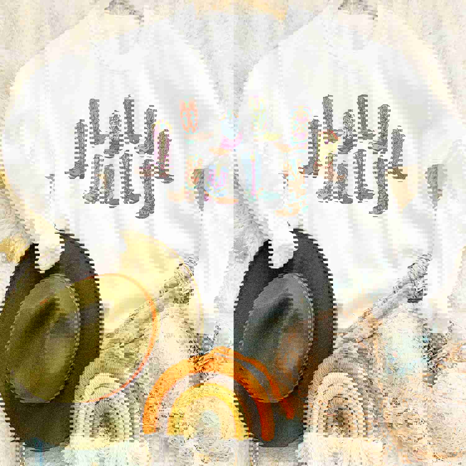 Western Cowgirl Boots Sweatshirt