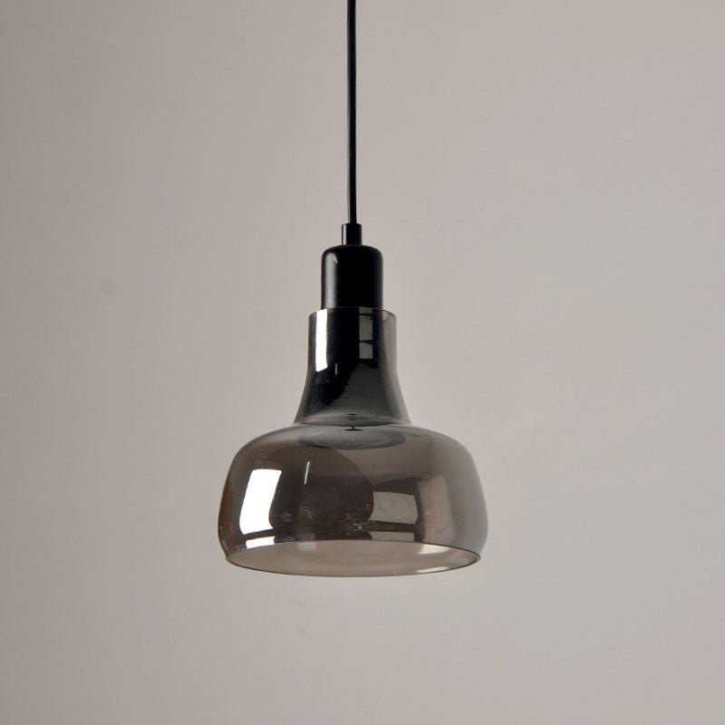 MIRODEMI® Retro Pendant Lamp - Smoky Gray Glass for Dining Room & Kitchen