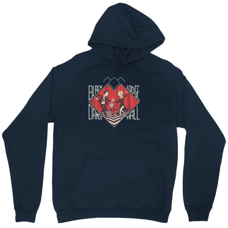 Black Lodge Dance Hall Unisex Hoodie by MDK ART