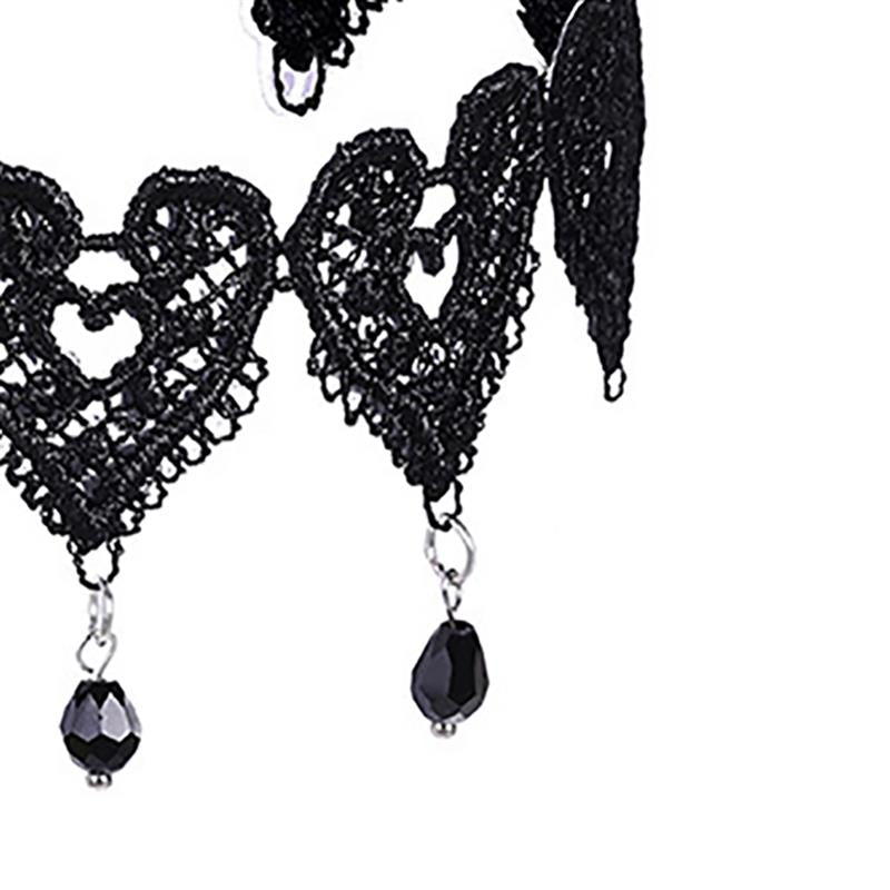 1pc Sexy Lace Choker Necklace for Women - Punk Style Halloween Party Accessory