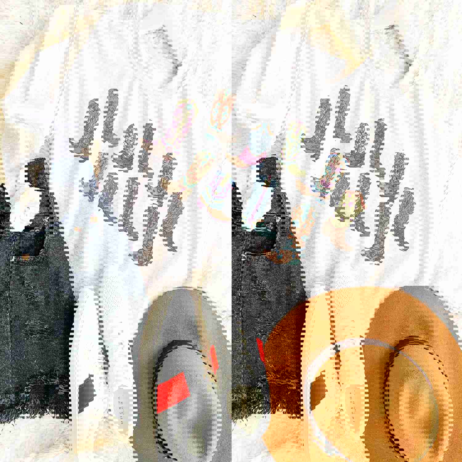 Western Cowgirl Boots Sweatshirt