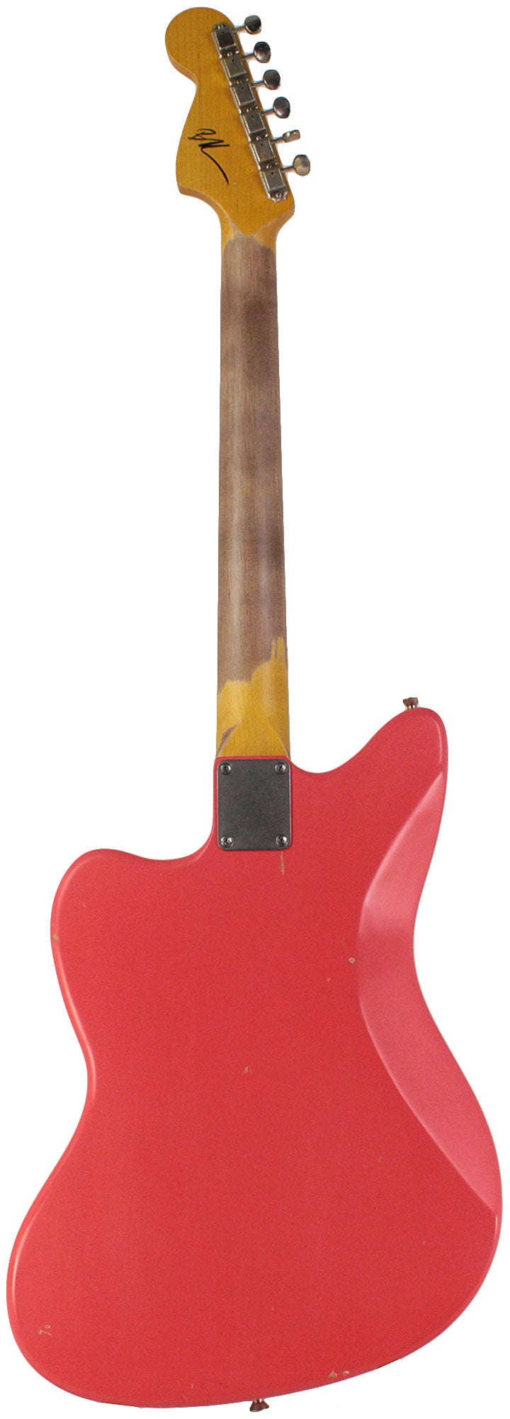 Nash JM-63 Jazzmaster Guitar in Fiesta Red with Light Aging