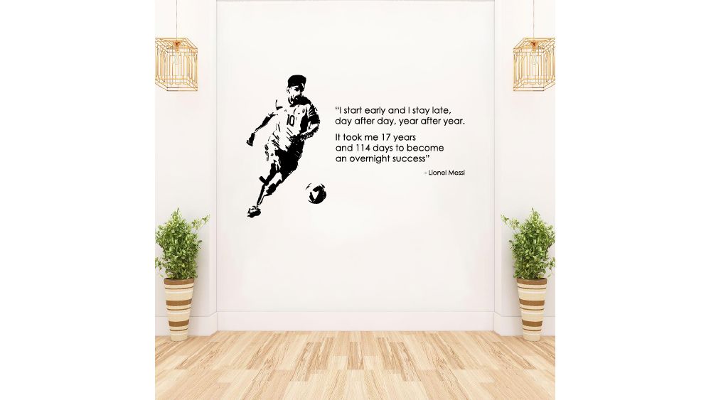 Soccer Quotes Vinyl Wall Art Sticker Decal - Motivational Sports Decor