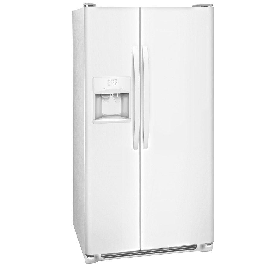 Frigidaire 25.5-cu ft Side-by-Side Refrigerator with Ice Maker (Black)