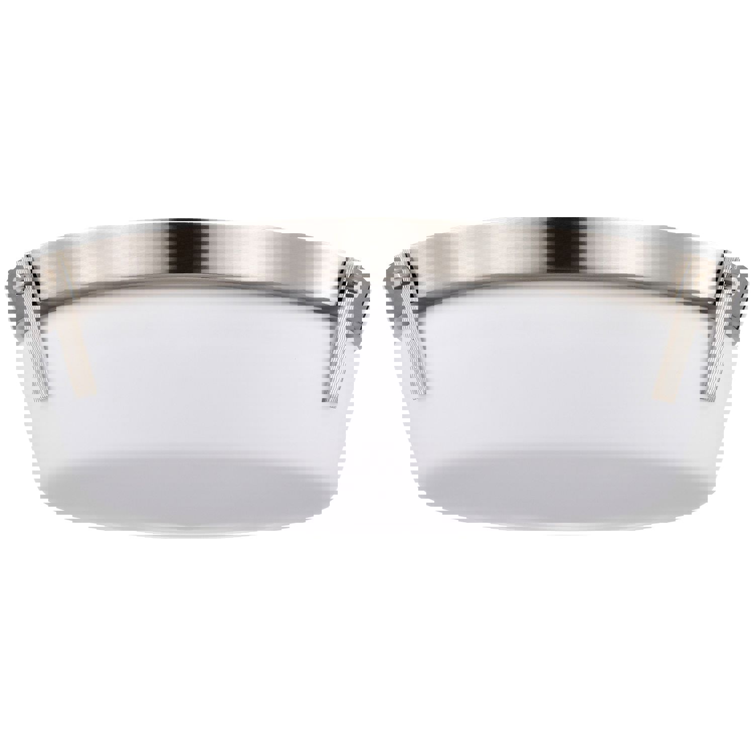 SATCO/NUVO Rowen 3 Light Flush Mount Brushed Nickel Finish Etched White Glass (60-7760)