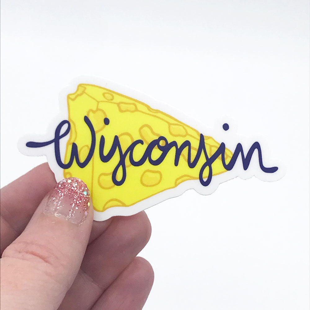 Wisconsin Cheese Vinyl Sticker - Durable, Waterproof & Scratch Resistant