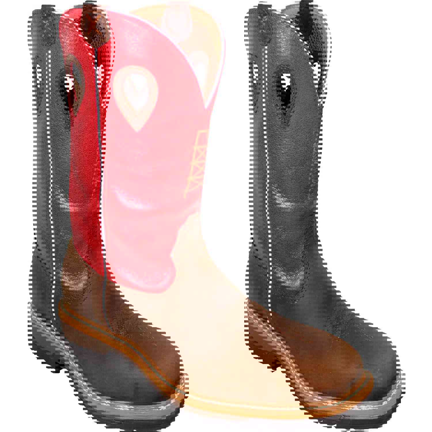 Twisted X Mens Red Composite Square Toe Waterproof Work Boot