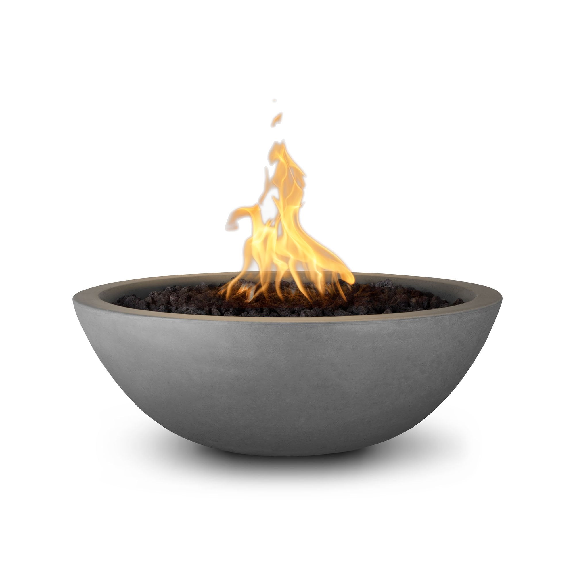 Outdoor Plus Sedona Round Fire Bowl in GFRC Concrete with Free Cover