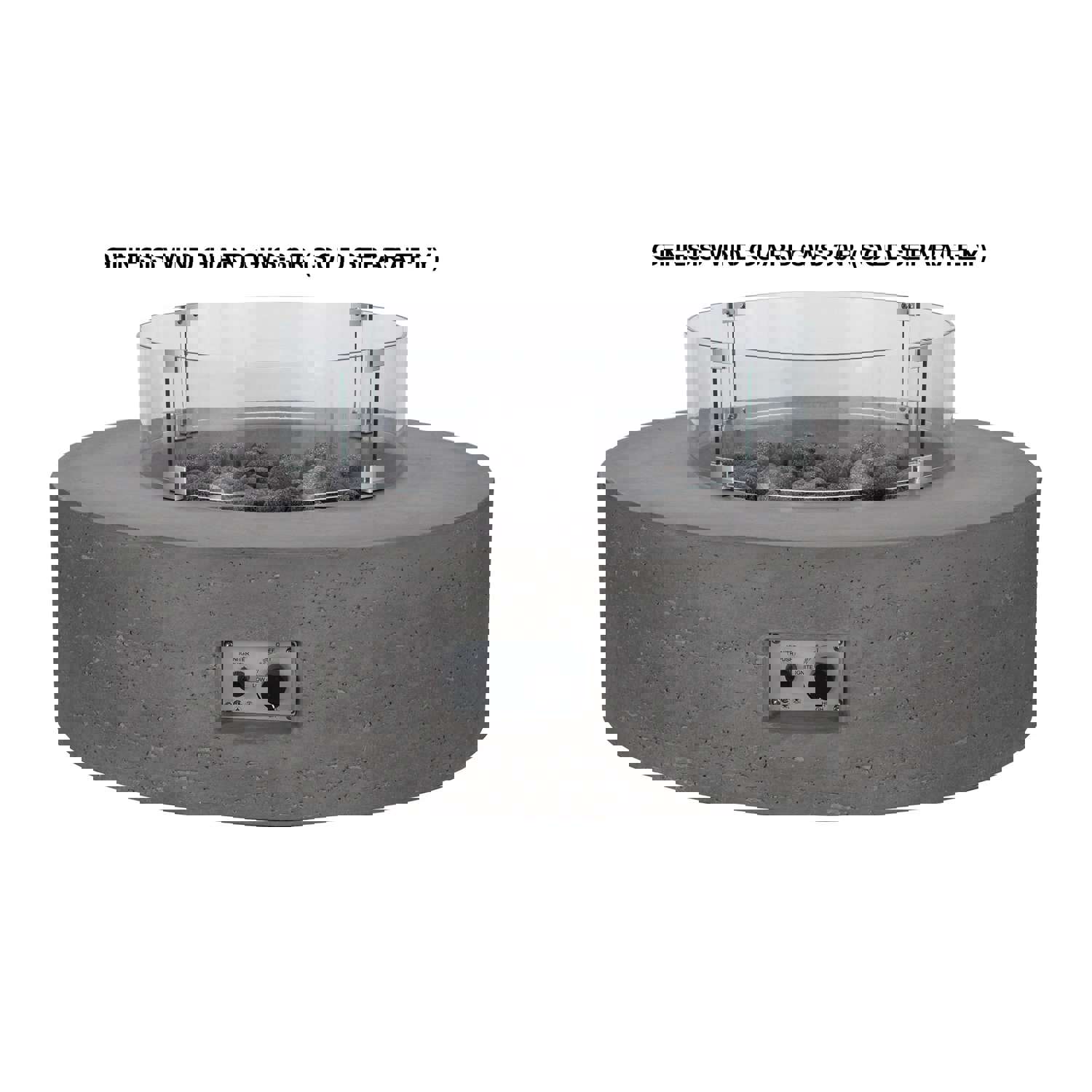 PyroMania Genesis 41 Round Charcoal Outdoor Propane Gas Fire Pit Table