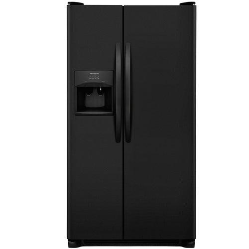 Frigidaire 25.5-cu ft Side-by-Side Refrigerator with Ice Maker (Black)