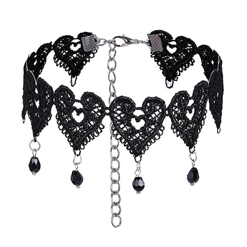 1pc Sexy Lace Choker Necklace for Women - Punk Style Halloween Party Accessory