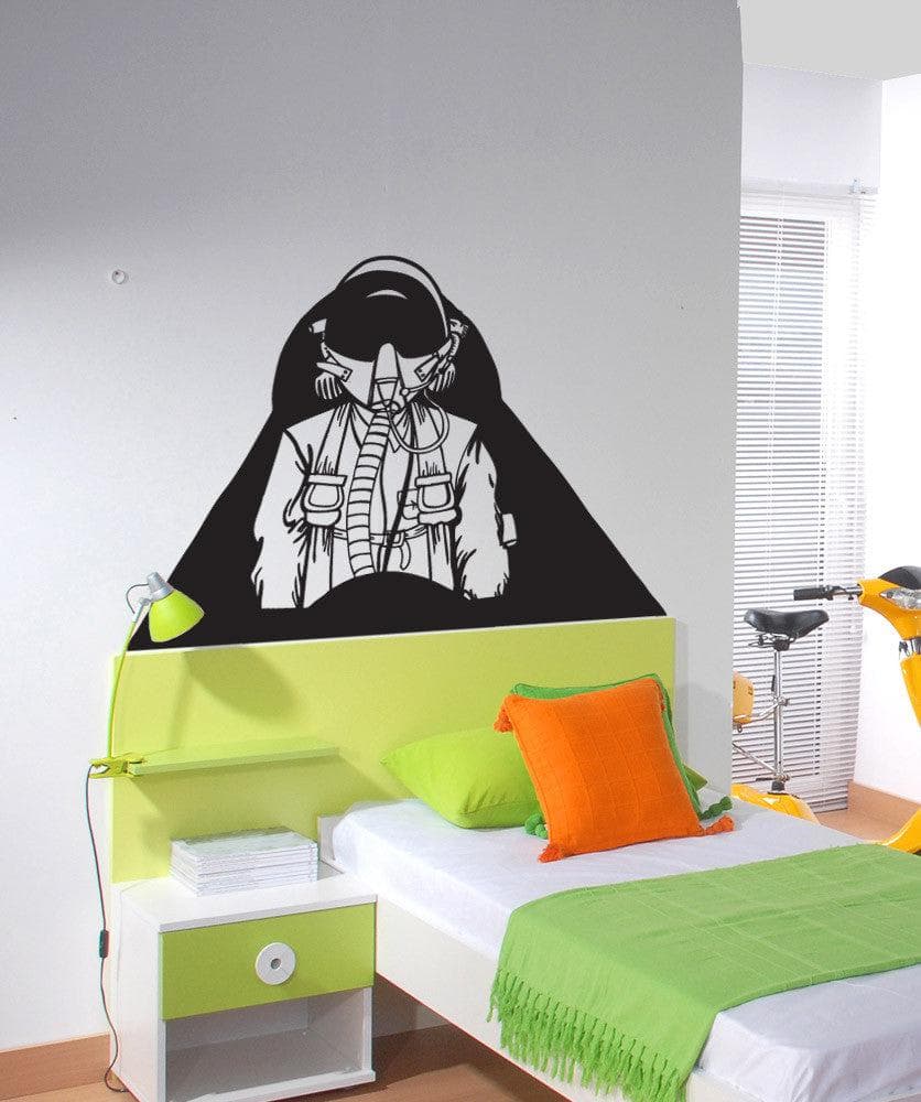 Vinyl Wall Decal Sticker Fighter Pilot #1234