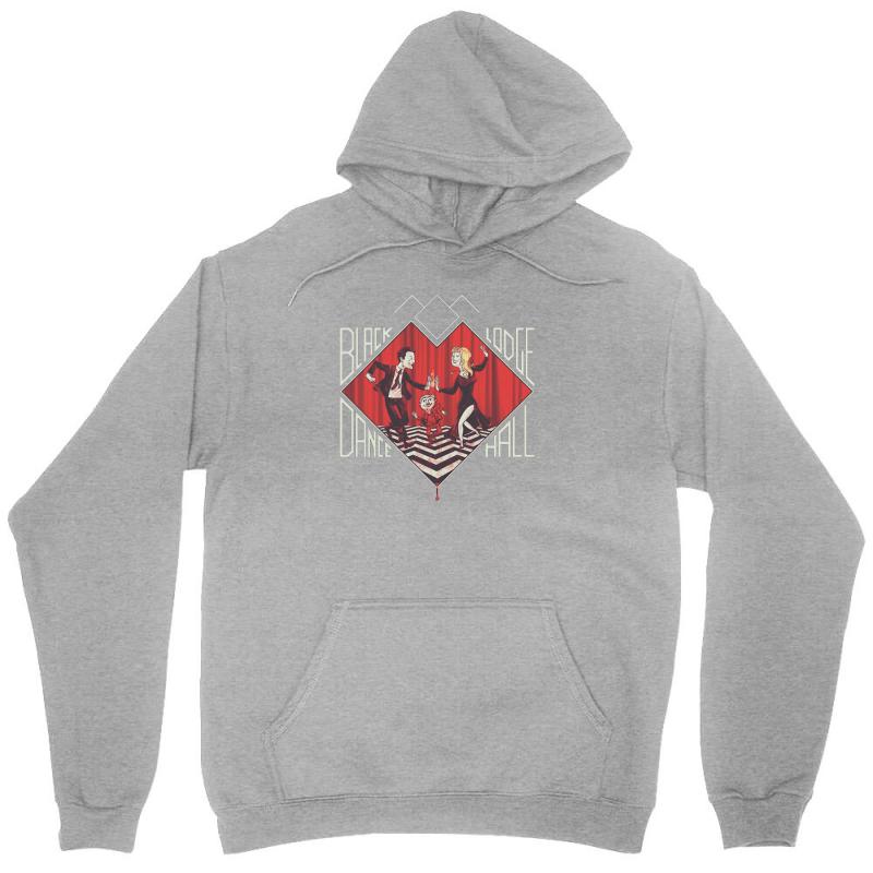 Black Lodge Dance Hall Unisex Hoodie by MDK ART