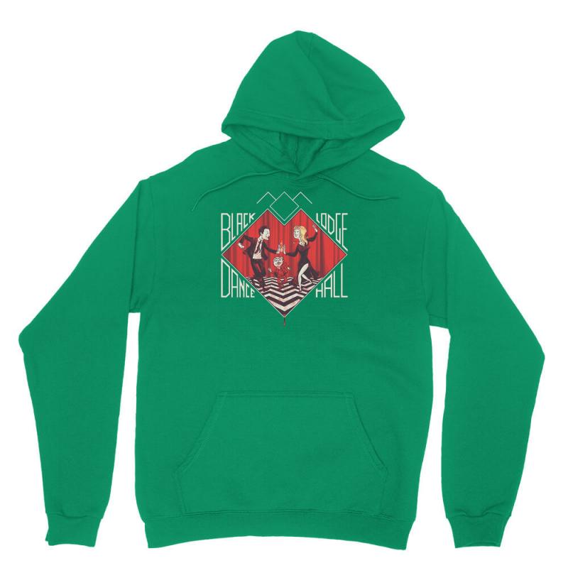 Black Lodge Dance Hall Unisex Hoodie by MDK ART