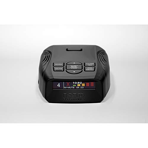K40 Electronics Platinum100 Portable Radar Laser Detector with Wireless Remote Control Bundle
