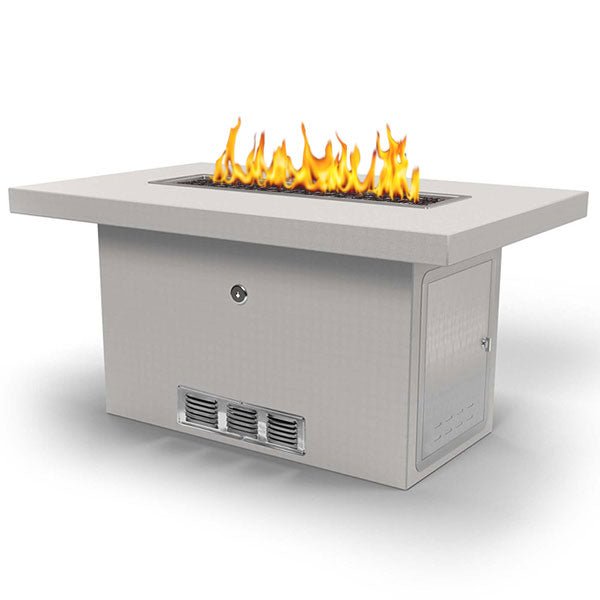The Outdoor Plus Unfinished Rectangular Fire Pit Table for DIY
