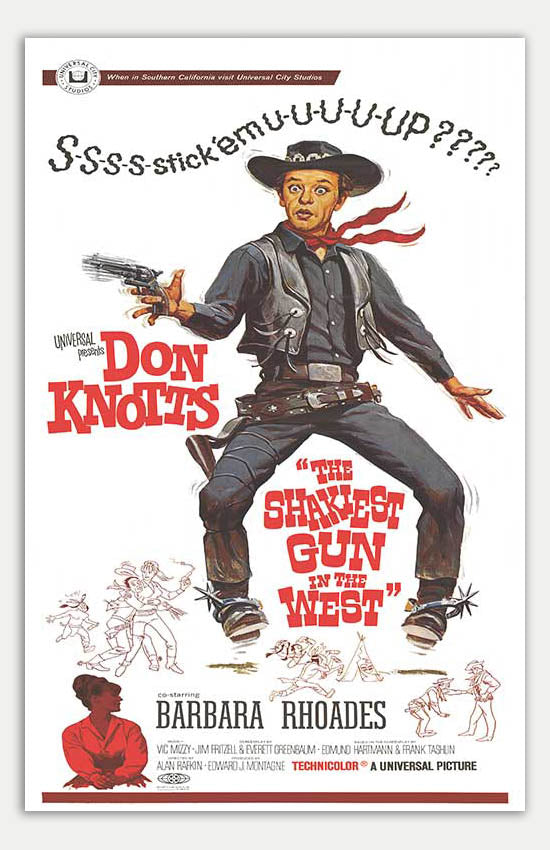 Shakiest Gun In The West - 11 x 17 Movie Poster