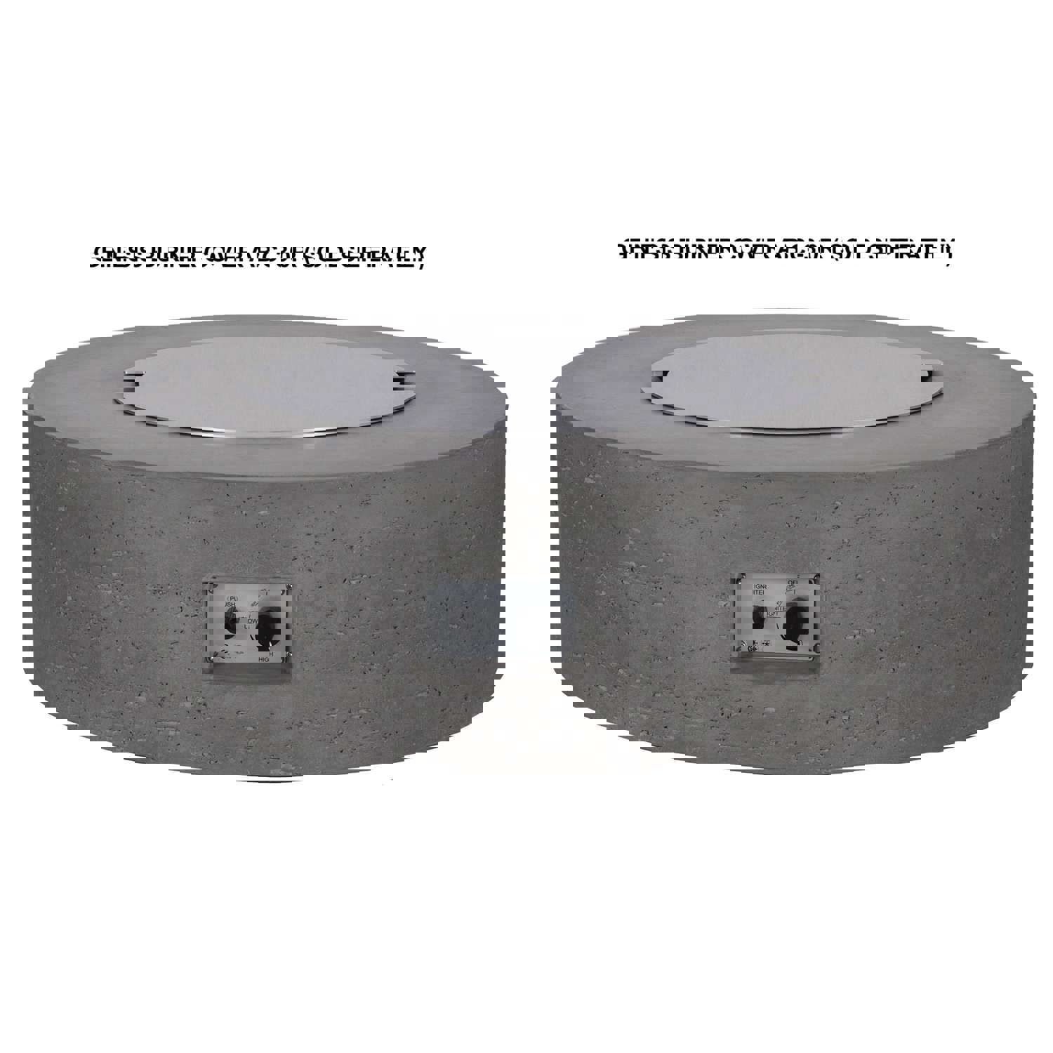 PyroMania Genesis 41 Round Charcoal Outdoor Propane Gas Fire Pit Table