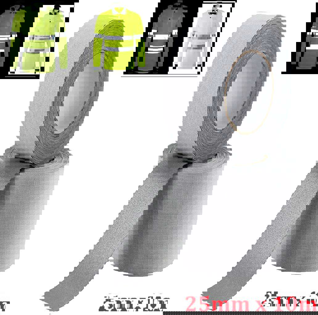 Safety Silver Reflective Fabric Tape for Clothing Sew On