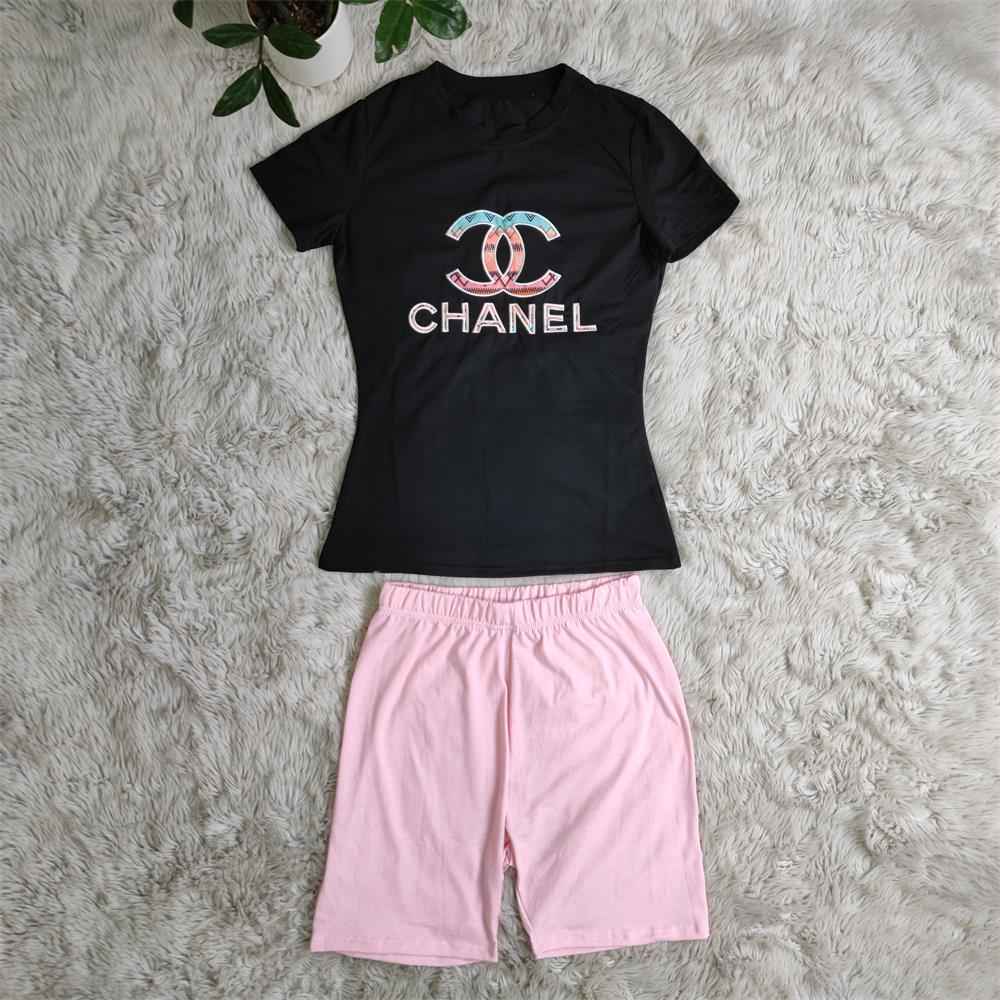 New Craft Models Embroidered Fashion Casual Two-Piece